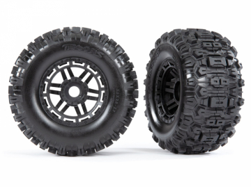Tires & Wheels Sledgehammer (17mm MAXX) 2.8/3.6'' TSM (2) in der Gruppe Hersteller / T / Traxxas / Tires & Wheels bei Minicars Hobby Distribution AB (428973)