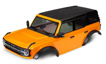 Kaross Ford Bronco 2021 Orange Komplett i gruppen Fabrikat / T / Traxxas / Karosser & Tillbehr hos Minicars Hobby Distribution AB (429211X)