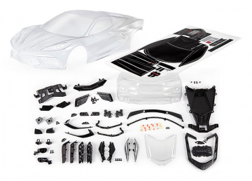 Body Corvette Stingray Clear Complete in the group Brands / T / Traxxas / Bodies & Accessories at Minicars Hobby Distribution AB (429311)