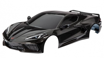 Body Corvette Stingray Black Complete in the group Brands / T / Traxxas / Bodies & Accessories at Minicars Hobby Distribution AB (429311A)