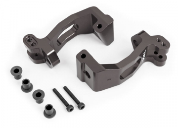 Caster Blocks (C-Hub) Alu Grey L+R Sledge in the group Brands / T / Traxxas / Spare Parts at Minicars Hobby Distribution AB (429532A)