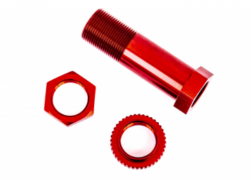 Servo Saver Post with Nuts Alu Red Sledge in the group Brands / T / Traxxas / Spare Parts at Minicars Hobby Distribution AB (429545R)