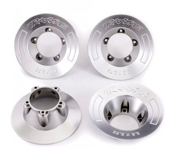 Wheel Covers Satin Chrome (for Wheels #9572) (4) in the group Brands / T / Traxxas / Spare Parts at Minicars Hobby Distribution AB (429568X)