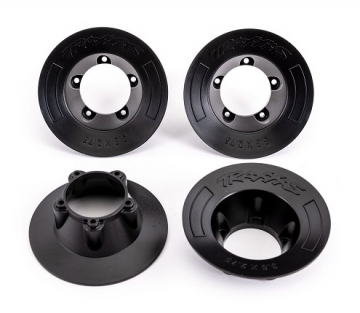 Wheel Covers Black (for Wheels #9572) (4) in the group Brands / T / Traxxas / Tires & Wheels at Minicars Hobby Distribution AB (429569)