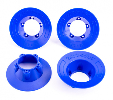 Wheel Covers Blue (for Wheels #9572) (4) in the group Brands / T / Traxxas / Spare Parts at Minicars Hobby Distribution AB (429569X)