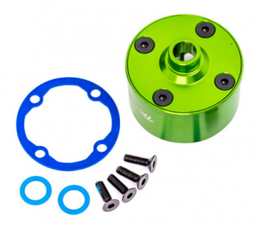 Differential Carrier Alu Green Set Sledge in the group Brands / T / Traxxas / Spare Parts at Minicars Hobby Distribution AB (429581G)