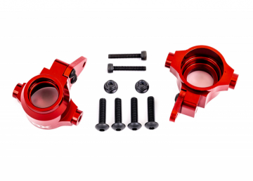 Steering Blocks Alu Red (Pair) Sledge in the group Brands / T / Traxxas / Spare Parts at Minicars Hobby Distribution AB (429635R)