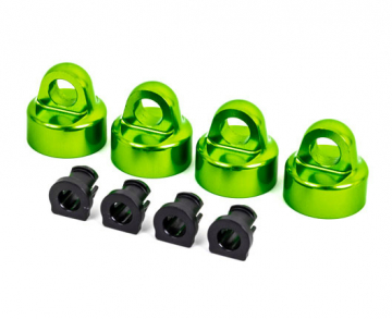 Shock Caps Alu Green GTX (4) in the group Brands / T / Traxxas / Spare Parts at Minicars Hobby Distribution AB (429664G)