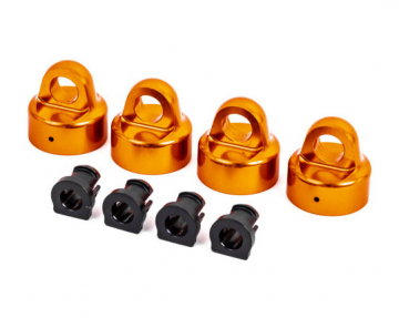 Shock Caps Alu Orange GTX (4) in the group Brands / T / Traxxas / Spare Parts at Minicars Hobby Distribution AB (429664T)