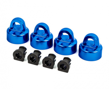 Shock Caps Alu Blue GTX (4) in the group Brands / T / Traxxas / Spare Parts at Minicars Hobby Distribution AB (429664X)