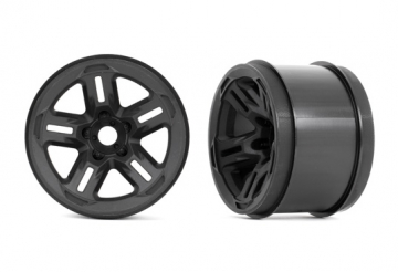 Wheels 3.8'' Black (17mm Hex ) (2) in the group Accessories & Parts / Car Tires & Wheels /  at Minicars Hobby Distribution AB (429671)