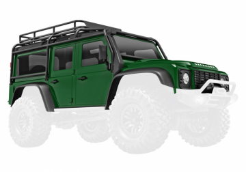 Body TRX-4M Land Rover Defender Green Complete in the group Brands / T / Traxxas / Spare Parts at Minicars Hobby Distribution AB (429712-GRN)