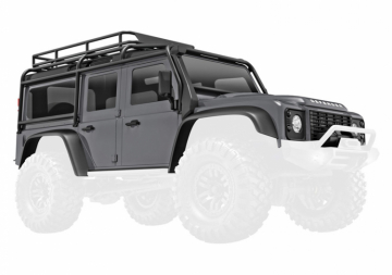 Body TRX-4M Land Rover Defender Silver Complete in the group Brands / T / Traxxas / Spare Parts at Minicars Hobby Distribution AB (429712-SLVR)