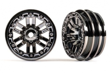 Wheels 12-Spoke Black Chrome 1.0 (2) in the group Brands / T / Traxxas / Tires & Wheels at Minicars Hobby Distribution AB (429768-BLKCR)