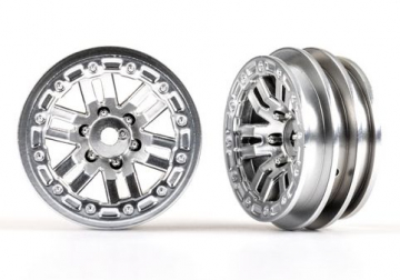 Wheels 12-Spoke Satin Chrome 1.0 (2) in the group Brands / T / Traxxas / Tires & Wheels at Minicars Hobby Distribution AB (429768-SATIN)