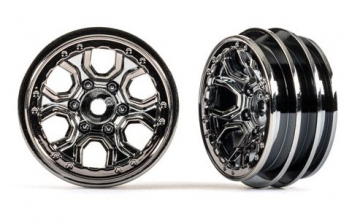 Wheels Spider Black Chrome 1.0 (2) in the group Brands / T / Traxxas / Tires & Wheels at Minicars Hobby Distribution AB (429770-BLKCR)
