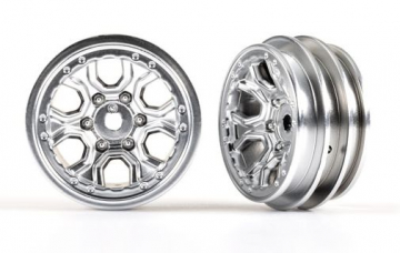 Wheels Spider Satin Chrome 1.0 (2) in the group Brands / T / Traxxas / Tires & Wheels at Minicars Hobby Distribution AB (429770-SATIN)