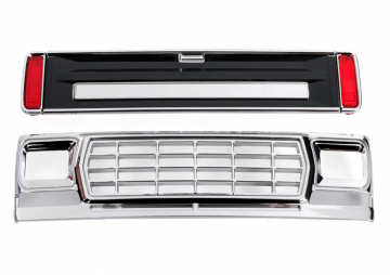 Grill, Tailgate Black with LED Lenses Ford F-150 TRX-4M in the group Brands / T / Traxxas / Spare Parts at Minicars Hobby Distribution AB (429819-BLK)