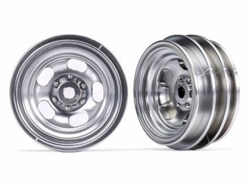 Wheels Satin Chrome 1.0 (2) in the group Brands / T / Traxxas / Tires & Wheels at Minicars Hobby Distribution AB (429869)