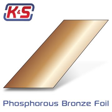 Bronzfolie  178x152x0.2mm (1)* i gruppen Fabrikat / K / K&S / Skivor hos Minicars Hobby Distribution AB (5415053)