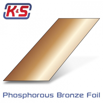 Bronsplt 305x150x0.2mm (1) i gruppen Fabrikat / K / K&S / Skivor hos Minicars Hobby Distribution AB (5416053)