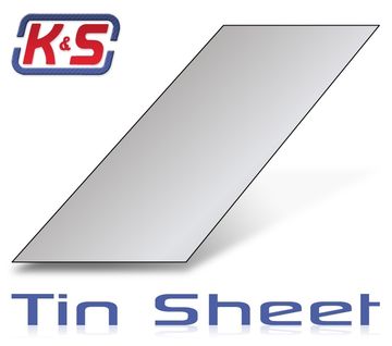 6 x 12 Tin Sheet .008 (1) in the group Brands / K / K&S / Sheets at Minicars Hobby Distribution AB (5416254)