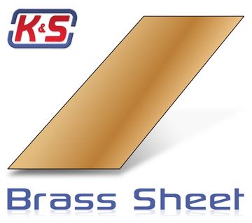 Brass sheet 0.4x100x250 mm 6 in the group Brands / K / K&S / Sheets at Minicars Hobby Distribution AB (54252)