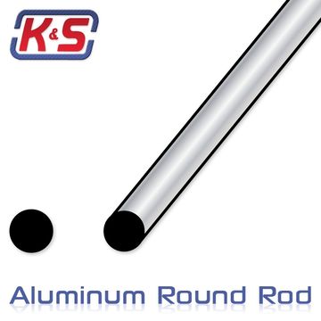 Aluminium rod 1.6x305mm 6061-T6 (18)* in the group Brands / K / K&S / Aluminium Wires at Minicars Hobby Distribution AB (543041)
