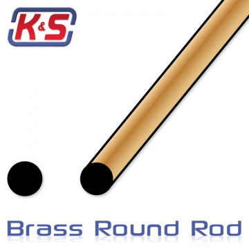 1Meter Round Brass Rod .5mm dia (5pcs) in der Gruppe Hersteller / K / K&S / Brass Wires bei Minicars Hobby Distribution AB (543950)