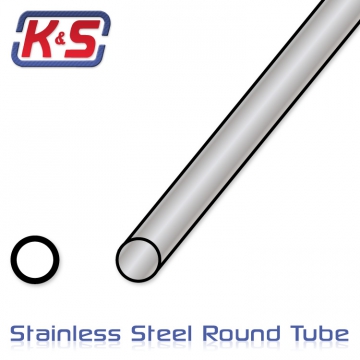 Rostfri Rör 11.1x305mm (7/16'') (.028'') (1)