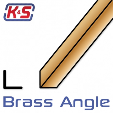 Brass angle 4.76x305mm (3/16) (1) in the group Brands / K / K&S / Brass Profiles at Minicars Hobby Distribution AB (549881)