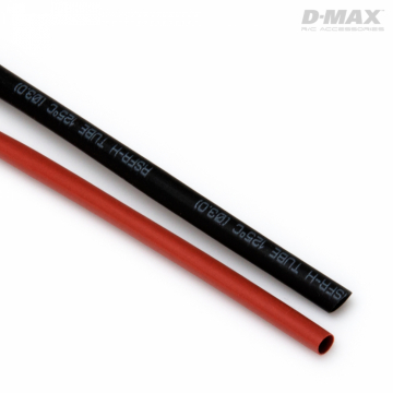 Heat Shrink Tube Red & Black D3/W4.5mm x 1m in the group Brands / D / DynoMAX / Heat Shrink Tube at Minicars Hobby Distribution AB (B9202)
