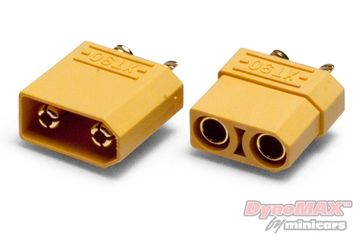 Kontakt XT90 4.5mm par i gruppen Fabrikat / D / DynoMAX / Kablar & Kontakter hos Minicars Hobby Distribution AB (B9566)