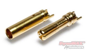 Kontakt Bullet 4mm 10par i gruppen Fabrikat / D / DynoMAX / Kablar & Kontakter hos Minicars Hobby Distribution AB (B9573B)