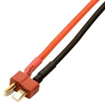 Connector T-Plug Male with 10cm 14AWG wires in the group Brands / D / DynoMAX / Cables & Connectors at Minicars Hobby Distribution AB (B9582)