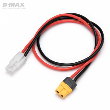 Charge Lead Tamiya Female to XT60 14AWG 500mm in the group Brands / D / DynoMAX / Cables & Connectors at Minicars Hobby Distribution AB (B9662)