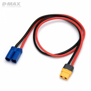 Charge Lead EC5 Male to XT60 14AWG 500mm in der Gruppe Hersteller / D / DynoMAX / Cables & Connectors bei Minicars Hobby Distribution AB (B9664)