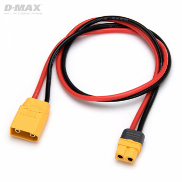 Charge Lead XT90 Male to XT60 14AWG 500mm in the group Brands / D / DynoMAX / Cables & Connectors at Minicars Hobby Distribution AB (B9667)