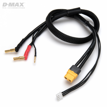 Charge Lead 4/5mm 2S CAR LiPo to XT60 12AWG 500mm in der Gruppe Hersteller / D / DynoMAX / Cables & Connectors bei Minicars Hobby Distribution AB (B9670)