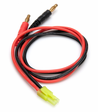 Charge Lead Mini-Tamiya with 4mm Connectors in the group Accessories & Parts / Connectors & Wires at Minicars Hobby Distribution AB (B9687)