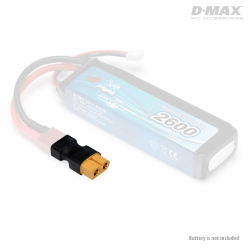 Kontakt Adapter T-Plug (hane) - XT60 (hona) i gruppen Fabrikat / D / DynoMAX / Kablar & Kontakter hos Minicars Hobby Distribution AB (B9840)