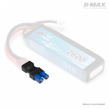 Kontakt Adapter T-Plug (hane) - EC3 (hona) i gruppen Fabrikat / D / DynoMAX / Kablar & Kontakter hos Minicars Hobby Distribution AB (B9841)