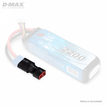 Kontakt Adapter EC3 (hane) - T-Plug (hona) i gruppen Fabrikat / D / DynoMAX / Kablar & Kontakter hos Minicars Hobby Distribution AB (B9851)
