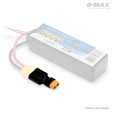 Connector Adapter XT90 (male) - XT60 (female) in der Gruppe Hersteller / D / DynoMAX / Cables & Connectors bei Minicars Hobby Distribution AB (B9880)