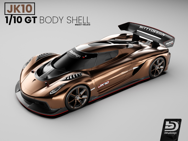 JK10 1/10 GT Clear Body 190mm