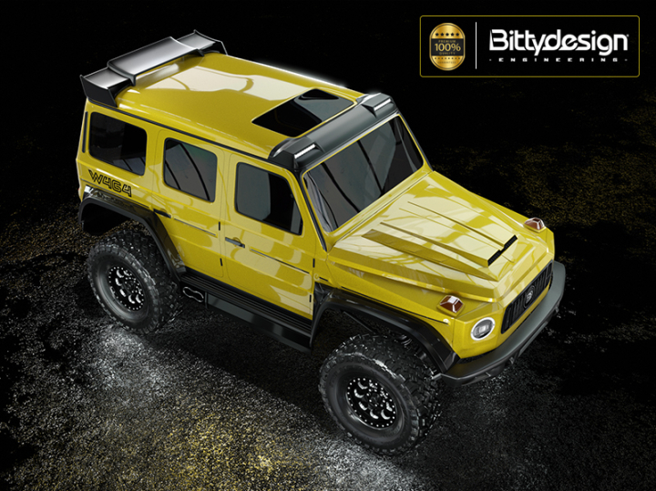 W464 1/18 Kaross Traxxas TRX-4M (Omålad/Klippt)