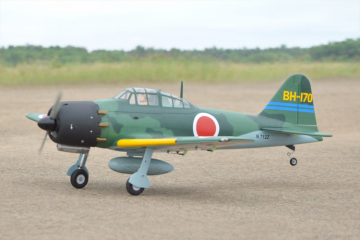 A6M Zero 1720mm .75-95/15cc GP/Gas/EP ARF with Electric retract in the group Brands / B / Black Horse / Models at Minicars Hobby Distribution AB (BH171)
