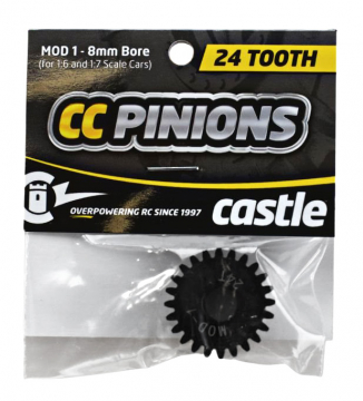CC Pinion 24T Mod 1 - 8mm i gruppen Fabrikat / C / Castle Creations / Piniondrev hos Minicars Hobby Distribution AB (CC010-0065-28)