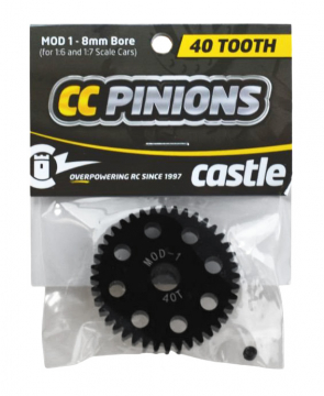 CC Pinion 40T Mod 1 - 8mm in the group Brands / C / Castle Creations / Pinion Gear at Minicars Hobby Distribution AB (CC010-0065-36)