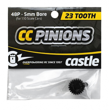 CC Pinion 23T 48P - 5mm i gruppen Fabrikat / C / Castle Creations / Piniondrev hos Minicars Hobby Distribution AB (CC010-0065-42)